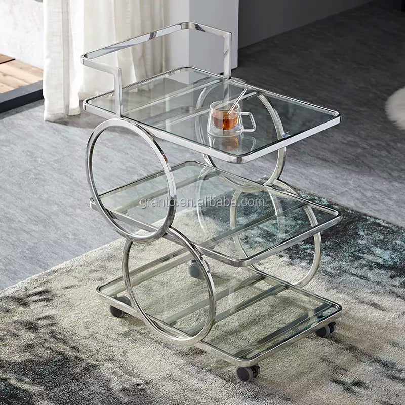 Modern Style Simple Design Home Use Kitchen Furniture Trolly