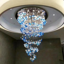 Cargar imagen en el visor de la galería, Customized Lamp Decoration Modern Show Room Big Hotel Lobby Crystal Luxury LED Chandelier
