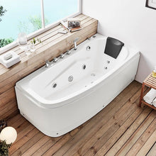 Load image into Gallery viewer, Durable rounded corner standing beautiful hot bath massage bathtub
