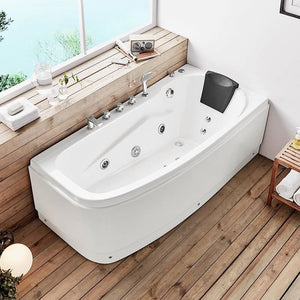 Durable rounded corner standing beautiful hot bath massage bathtub