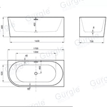 Charger l&#39;image dans la galerie, White Corner Luxury Freestanding Indoor Simple Deep Acrylic Bathtubs
