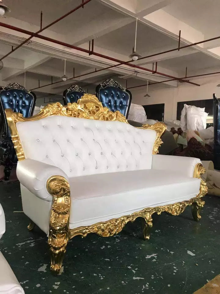 Wedding Royal Throne Chair Victorian royal king and queen hotel throne chairs for banquet and party