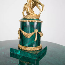 Загрузить изображение в средство просмотра галереи, Retro Luxury Full Copper Angels Marble Base Desk Light Bedroom Living Room Led Brass Table Lamp
