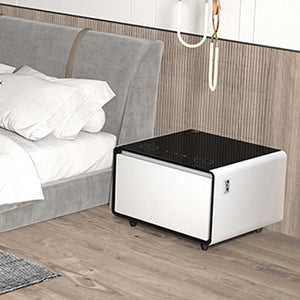 Smart coffee table built in fridge smart coffee table screen with freidge side table with charger and led