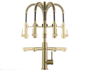 Gold Color Stainless Steel Water Tap Modern Kitchen Sink Faucet