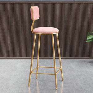 High Quality Bar Counter Stool Modern Minimalist Casual Cafe Furniture Metal High Chair for Bar Table