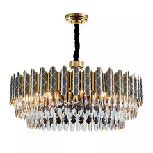 Cargar imagen en el visor de la galería, Luxury hanging light round crystal lights hotel modern Living room chandelier pendant lights
