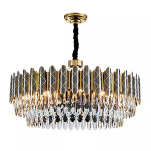 Luxury hanging light round crystal lights hotel modern Living room chandelier pendant lights
