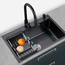 Загрузить изображение в средство просмотра галереи, 304 Stainless Steel Black Small Size Single Bowl Kitchen Sink
