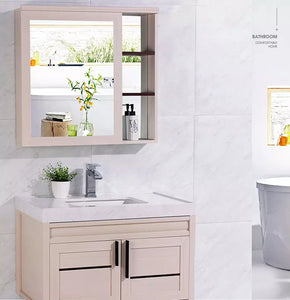 aluminum vanity bathroom modern
