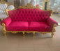 Luxury Royal Wedding Sofa Throne Chair Accent Gold (Customize Color - Message us)
