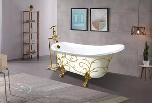 high quality free-standing acrylic painting bathtub classic