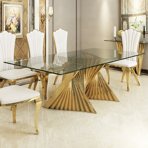 Dining room dining table with high ending