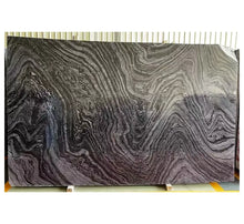 Load image into Gallery viewer, Black Wooden Marble Slab Polished Black Forest Marble For Wall Tile
