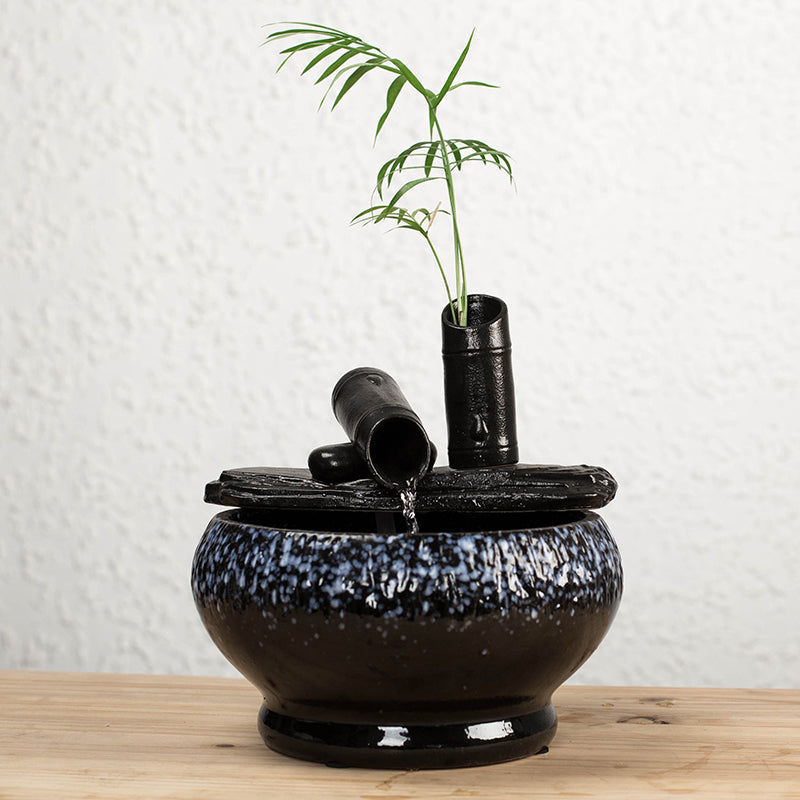 Retro style natural Exquisite Technical Custom Creative gift of flowing water decoration decoration for home office desktop