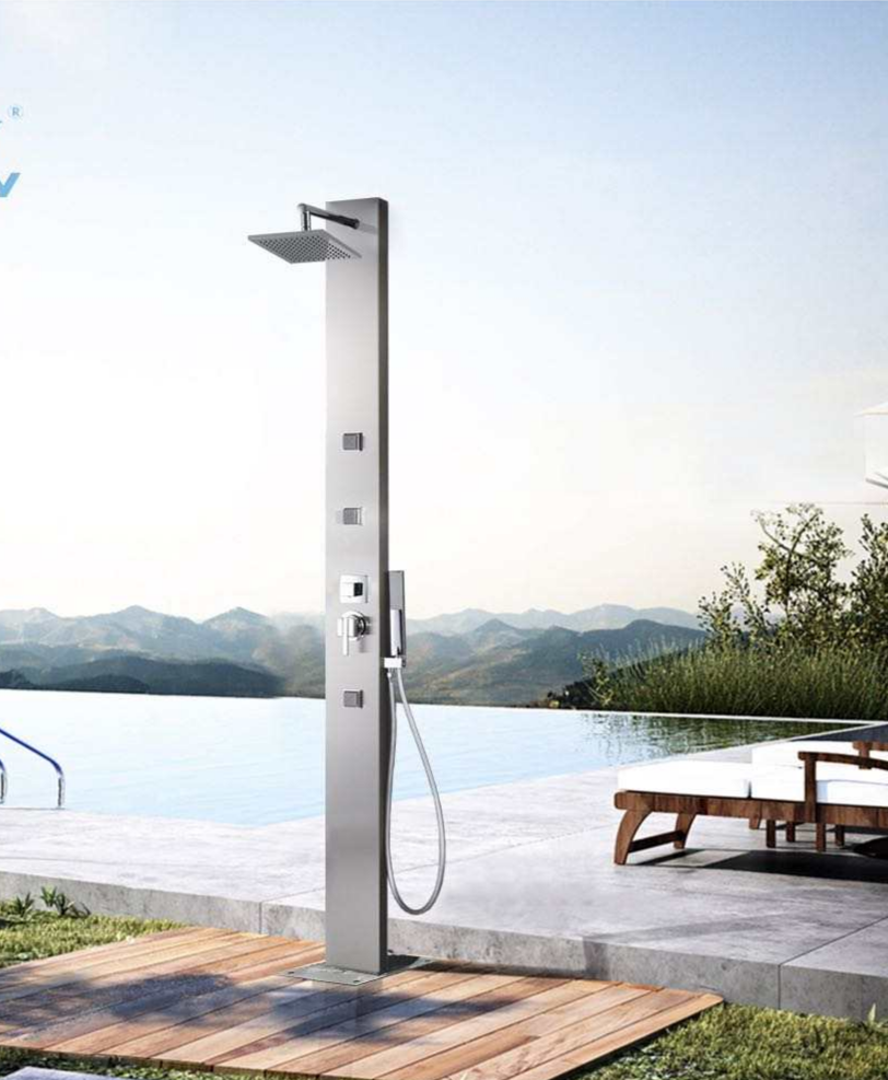 Outdoor shower panel price stainless steel outdoor shower stand