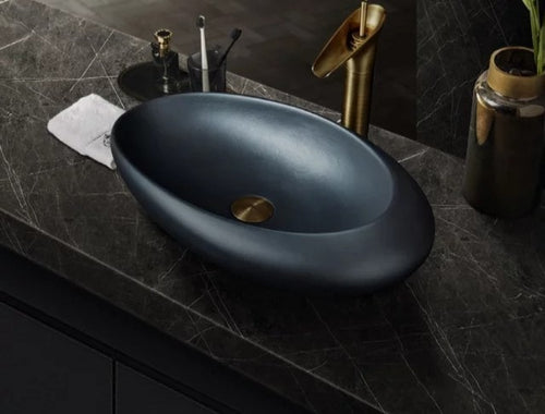 High Quality Art Basin Modern Bathroom Sink Hotel Restaurant Luxury Wash Basin Porcelain Stone Basin Bathroom