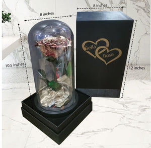 Preserved Gold Roses Gift Decoration