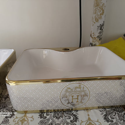 Wash Basin Hermes Ceramic Electroplating