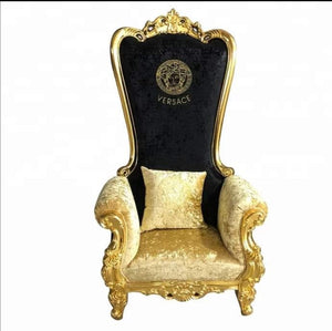 Luxury Versace Wood Chair Gold