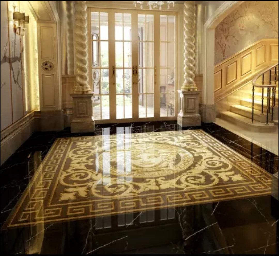 Ceramic Medusa Wall or Floor Carpet Tiles Versace Porcelain Mosaic