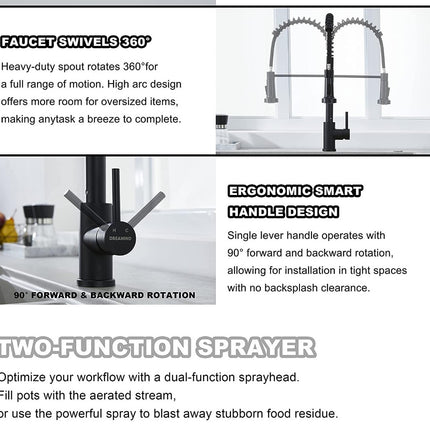 Pull down kitchen faucet

Pull out kitchen faucet

Single handle kitchen faucet

Double handle kitchen faucet

Commercial style kitchen faucet

Touchless kitchen faucet

Wall mount kitchen faucet

Deck mount kitchen faucet

Stainless steel kitchen faucet

Black kitchen faucet

Brass kitchen faucet

Matte black kitchen faucet