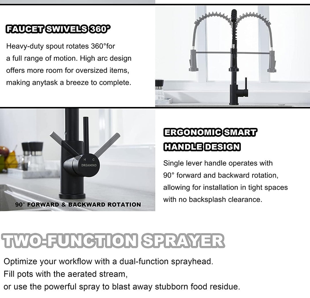 Pull down kitchen faucet

Pull out kitchen faucet

Single handle kitchen faucet

Double handle kitchen faucet

Commercial style kitchen faucet

Touchless kitchen faucet

Wall mount kitchen faucet

Deck mount kitchen faucet

Stainless steel kitchen faucet

Black kitchen faucet

Brass kitchen faucet

Matte black kitchen faucet