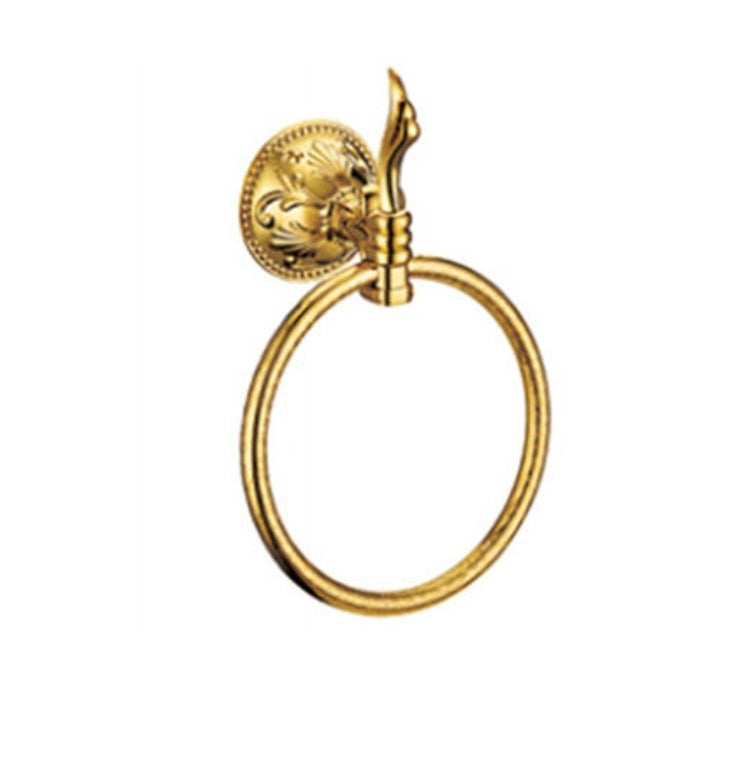 Luxury Antique Gold Electroplated Towel Ring