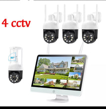 Cargar imagen en el visor de la galería, IP66 Waterproof Rotating 3Mp Wireless PTZ Camera System Video Surveillance 8 Channel LCD Wifi 12Inch NVR Kit
