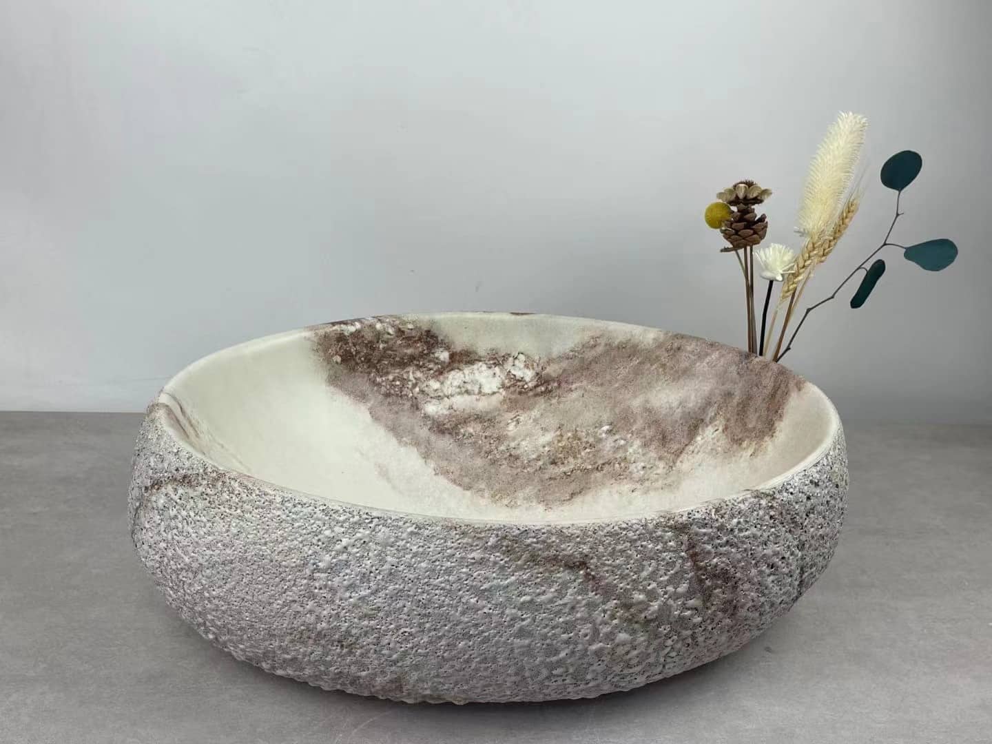 Stone Wash Basin White Marble Basin Stone Basin – La Moderno