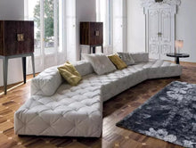 Load image into Gallery viewer, White Modern Chesterfield Sofa Set Floor Sofa 3 Seater Button Italian Luxury Leather Chesterfield Sofa
