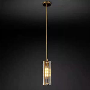 Modern Minimalist Crystal Pendant Lamp Restaurant Bar Light Luxury Glass Pendant Lamp