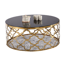 Lade das Bild in den Galerie-Viewer, Luxury special living room furniture home goods or hotel golden tea table Coffee unique modern design gold coffee table set
