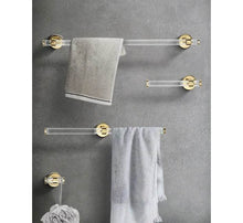 Load image into Gallery viewer, Bathroom accessories Acrylic materials towel hanger hook toilet paper rack set
