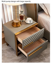 Cargar imagen en el visor de la galería, Modern Wooden Bedroom Furniture Bed Stand Side Luxury Bedside Table
