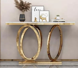 Gold Marble Console Table Nordic Style Modern Furniture Stainless Steel Metal Console Tables