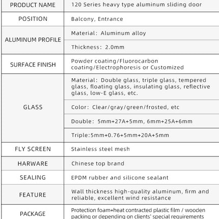 Luxury Style Aluminums Frame Wood Grain Sliding Doors for Kitchen Entry (PLEASE SEND YOUR SIZE)