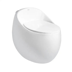 New modern design white color bathroom ceramic egg shape toilet