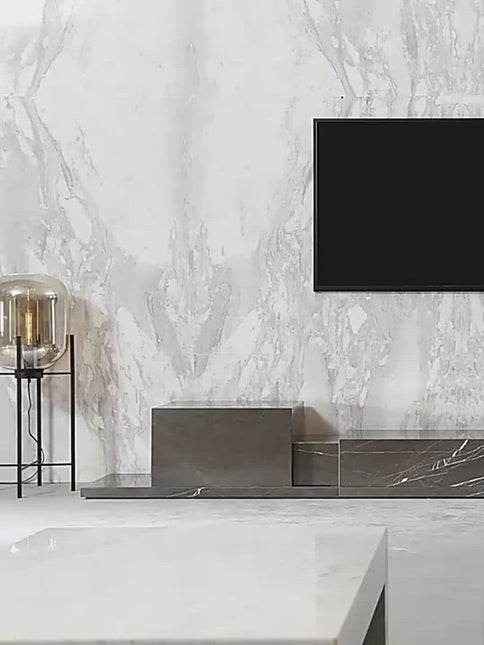 Living Room Marble TV Cabinet Modern Simple Art Stand TV