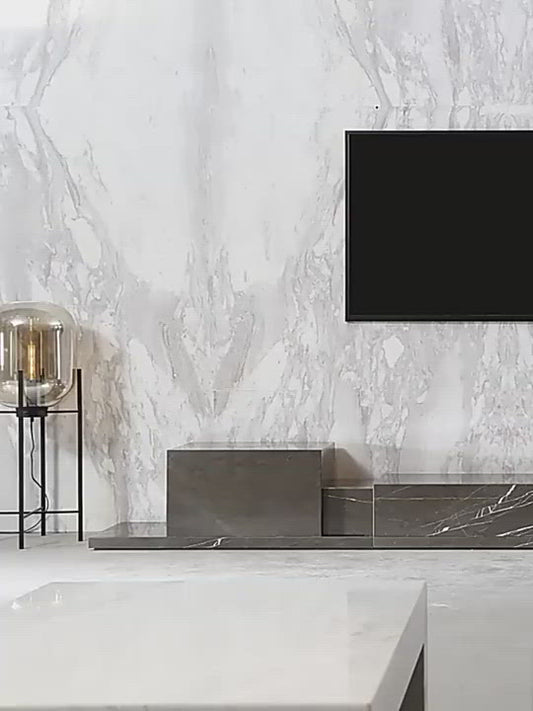 Living Room Marble TV Cabinet Modern Simple Art Stand TV