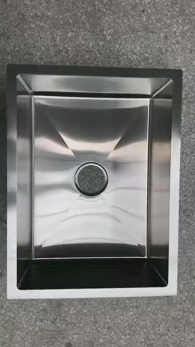 Nano antibacterial mini small black handmade stainless steel undermount sink for balcony