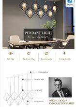 Load image into Gallery viewer, Glass E14 LED Pendant Light Indoor Living Room Restaurant Hanging Modern Chandelier
