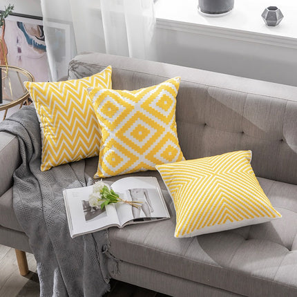 Custom Cotton Embroidered Cushion Cover High Quality Pillow Case Home Decor
