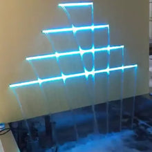 Cargar imagen en el visor de la galería, Swimming Pool Waterfall Set with Auto Changing LED Light WATERPUMP NOT INCLUDED
