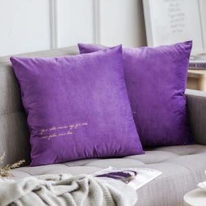 Luxury Nordic Colorful Square Pillow cushion covers velvet embroidery cushion cover For Home Decor