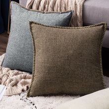 Charger l&#39;image dans la galerie, Solid Velvet Pillow Case Farmhouse Linen Cushion Cover
