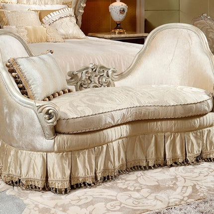 Antique royal solid wood bedroom set for home Luxury classic king size bedroom furniture