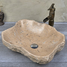 Cargar imagen en el visor de la galería, Art Bathroom Cream Marble Wash Basin
