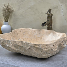 Lade das Bild in den Galerie-Viewer, Art Bathroom Cream Marble Wash Basin
