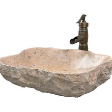 Load image into Gallery viewer, Art Bathroom Cream Marble Wash Basin
